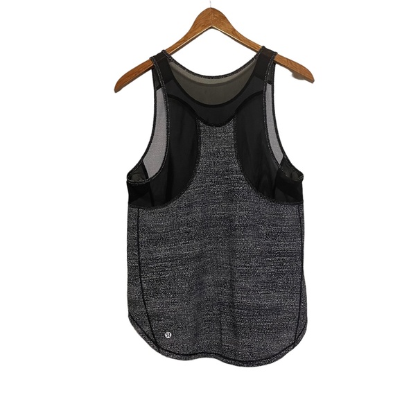 Lululemon Black &‎ White Speckled Mesh Sculpt Tank II Size S - Picture 2 of 4